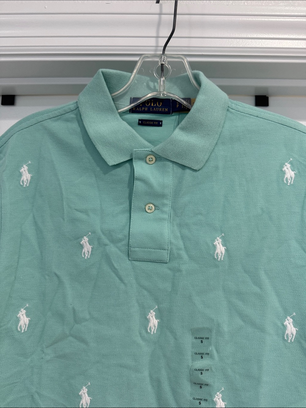 Polo by Ralph Lauren Mint Green Embroidered Polo Shirt